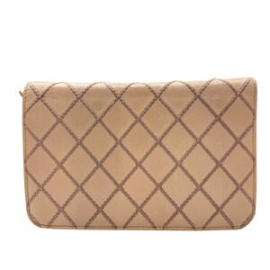 Chanel Wild Stitch Shoulder Tan Shoulder Beige Bag Leather Chain Bag